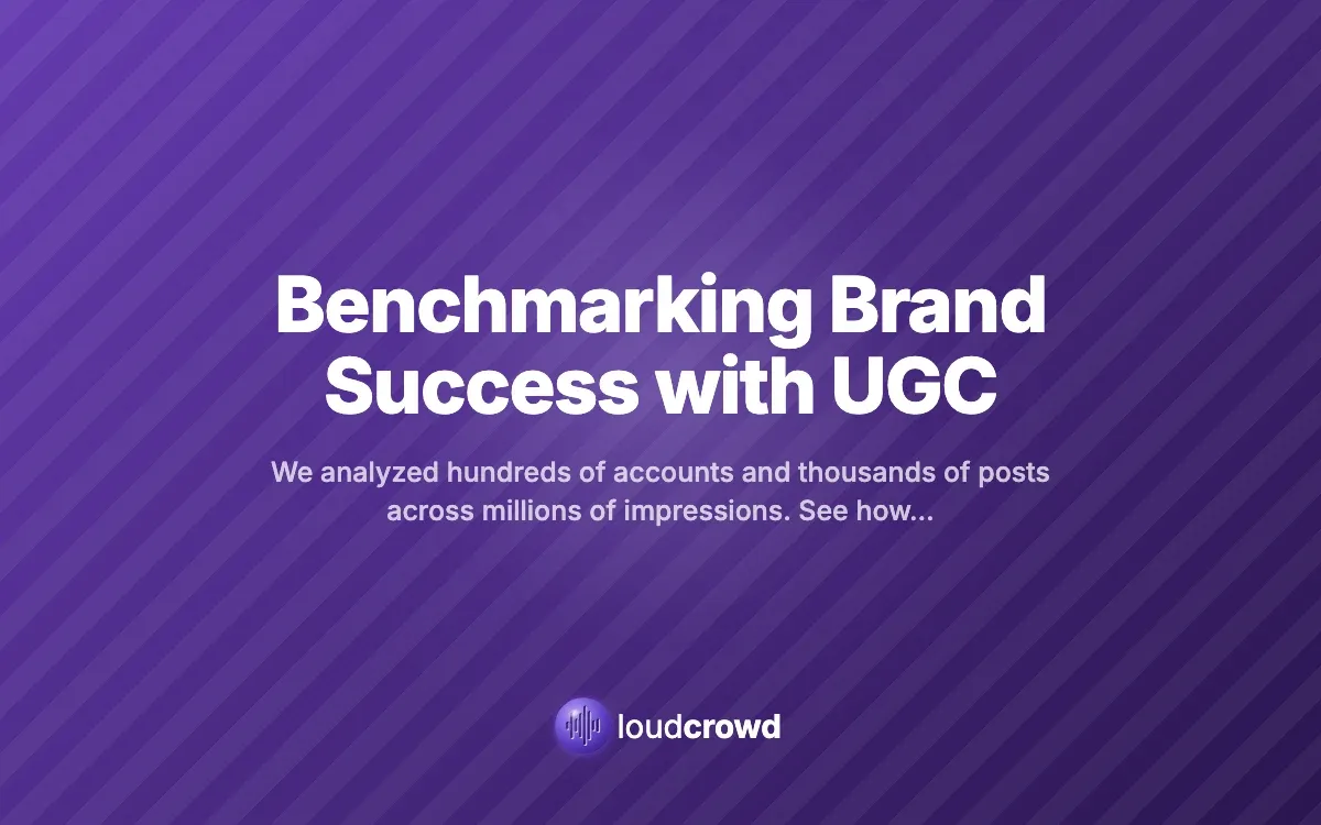 Benchmarking Brand Success with UGC