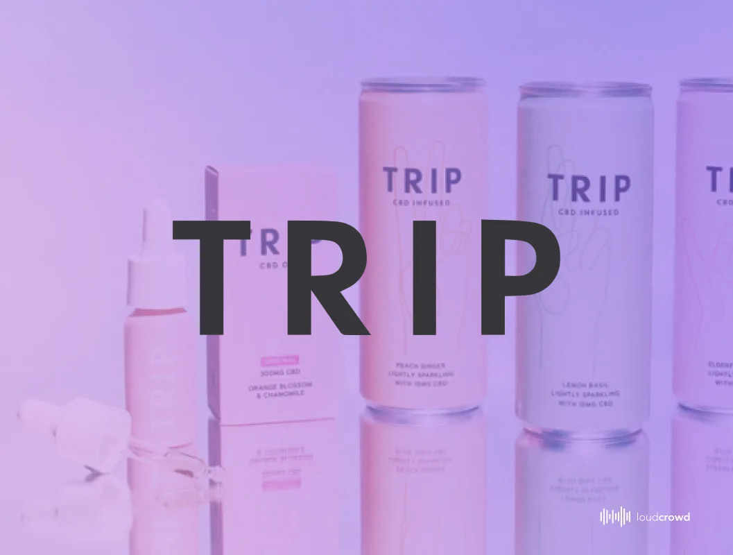 TRIP branded title card for the case study with the TRIP logo