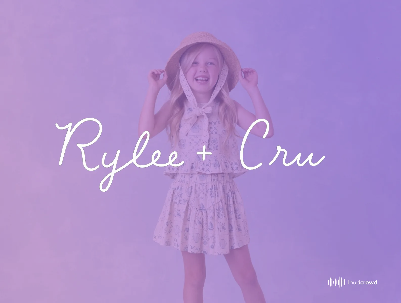 Rylee + Cru branded title card for the case study with the Rylee + Cru logo