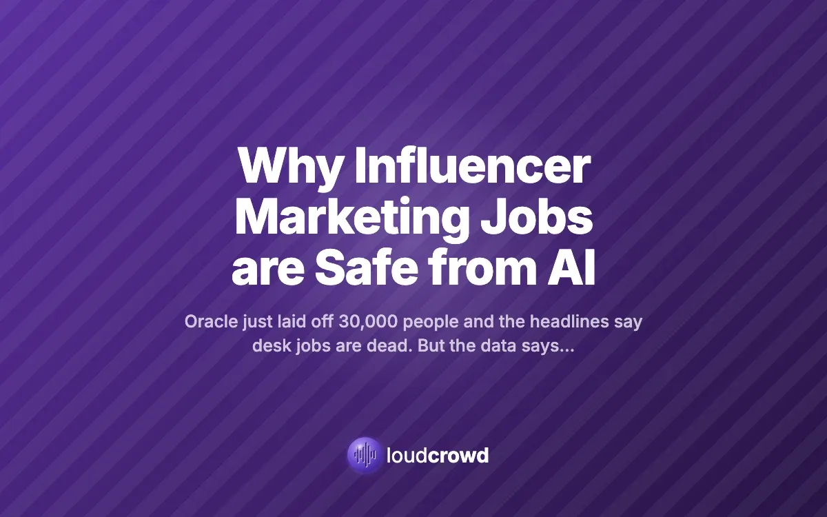Why Influencer Marketing Jobs are Safe from AI