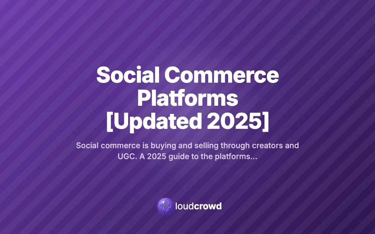 Social Commerce Platforms [Updated 2025]