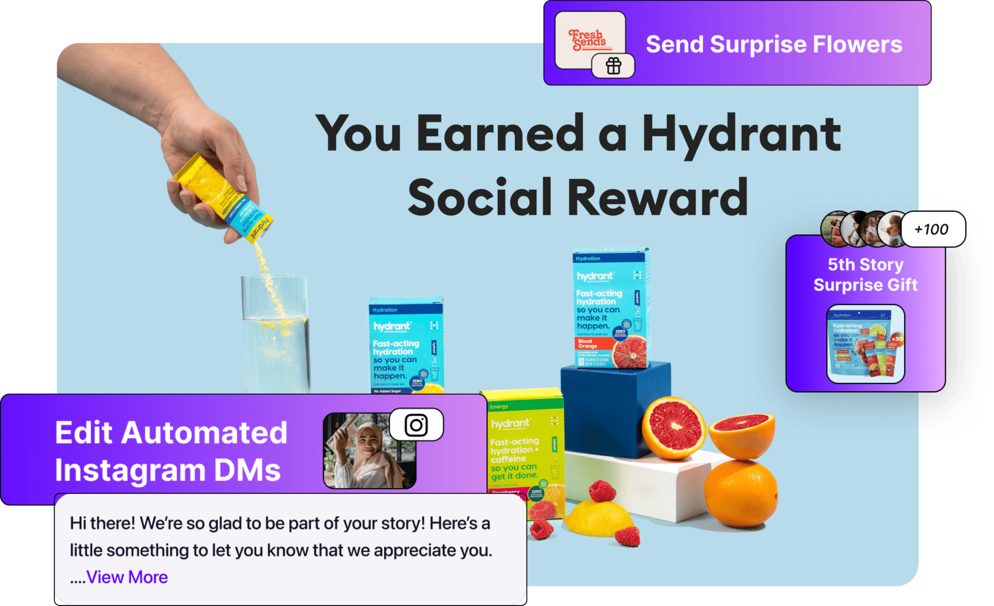 Social gifting, product seeding, automated Instagram DMs