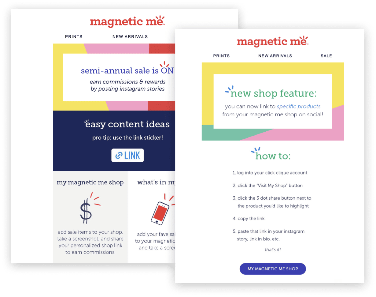 Magnetic Me's announces their product picker functionality for their storefronts in order to reduct Cost of Acquisition for their latest semi-annual sale.