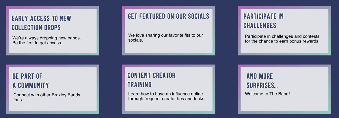 Give ambassadors early access to collection drops, featured them on social, give them special campaigns, offer community, content creator training