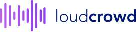 loudcrowd logo with color