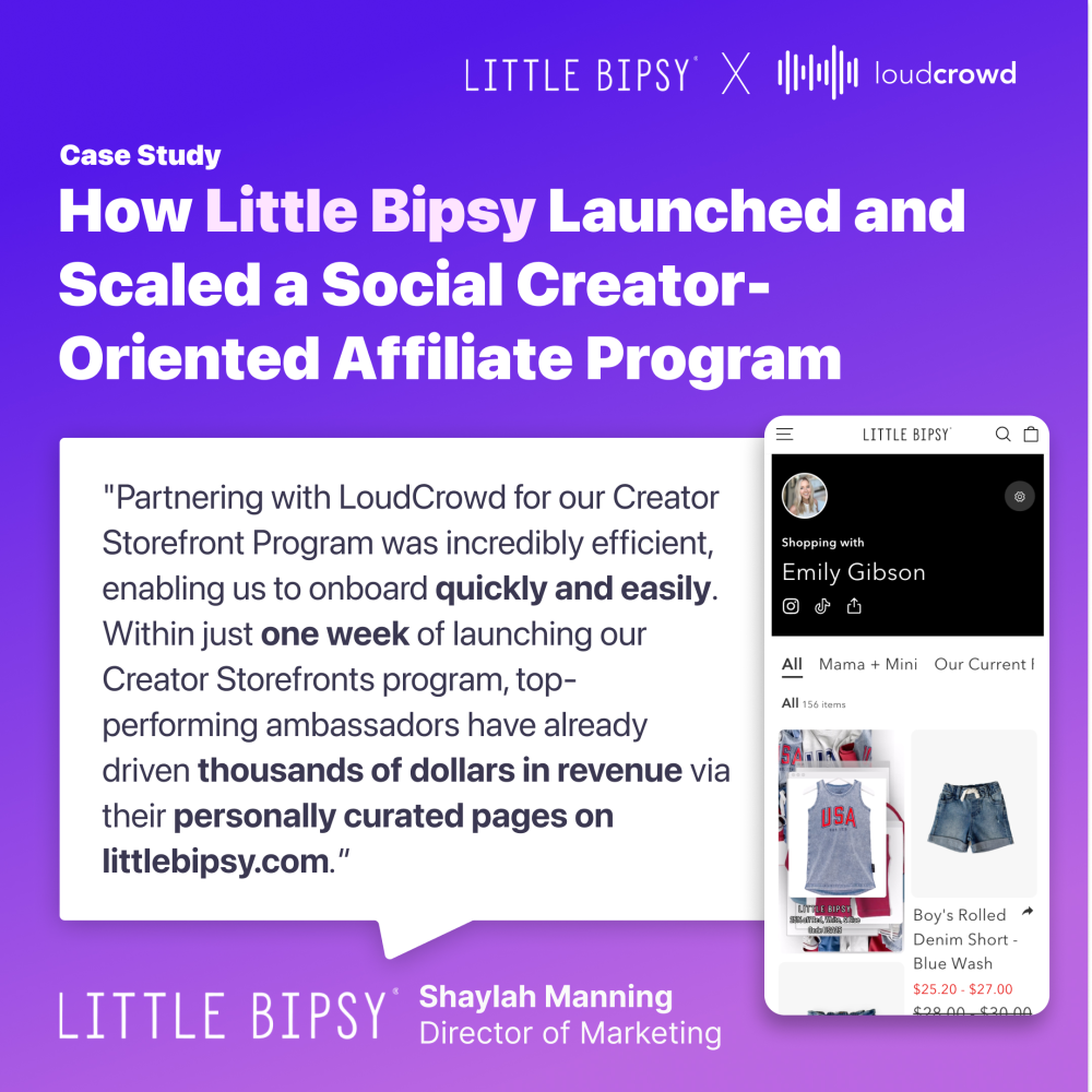 How Little Bipsy Launched and Scaled a Social Creator-Oriented Affiliate Program