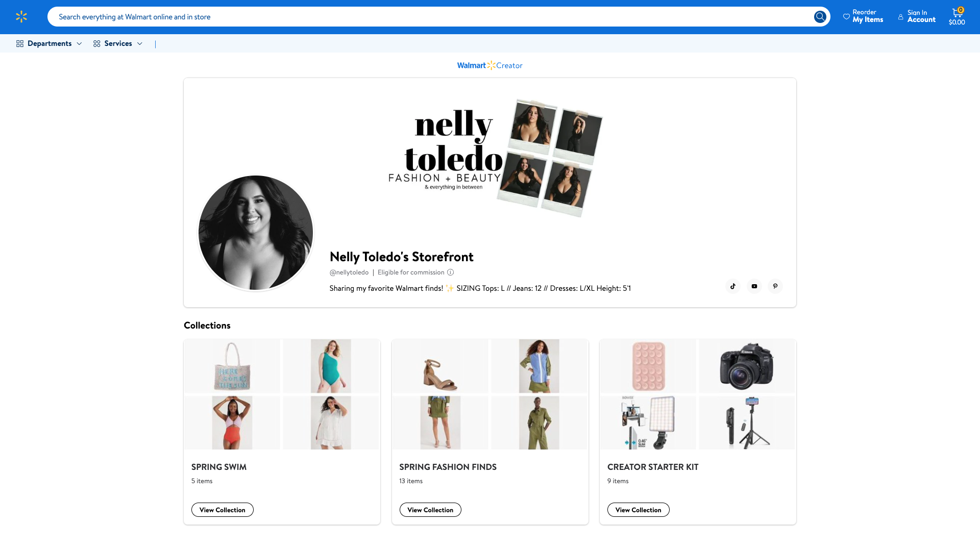 Walmart's affiliate storefront is now on domain as opposed to a subdomain. This is an example from nelly toledo