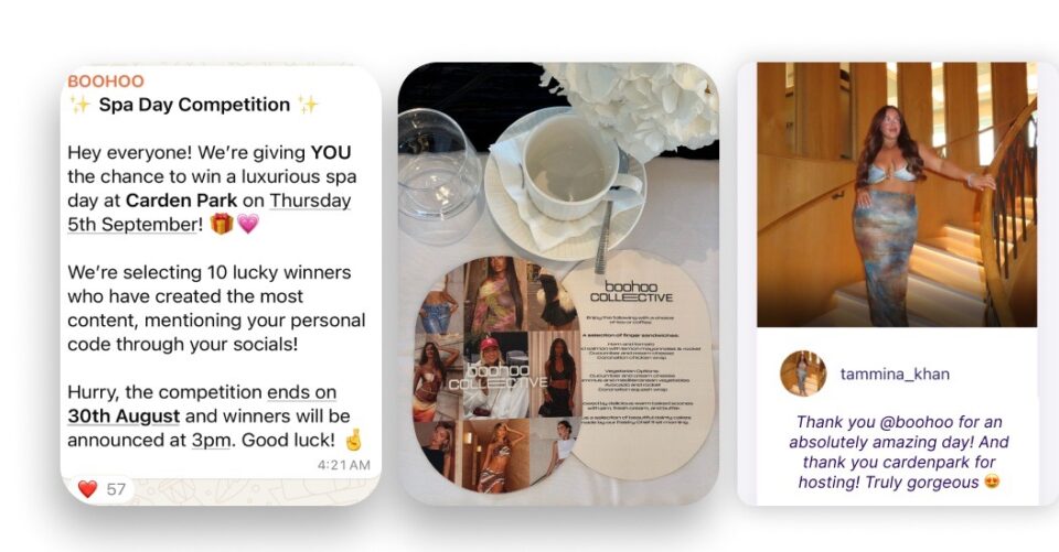 boohoo collective social posts 