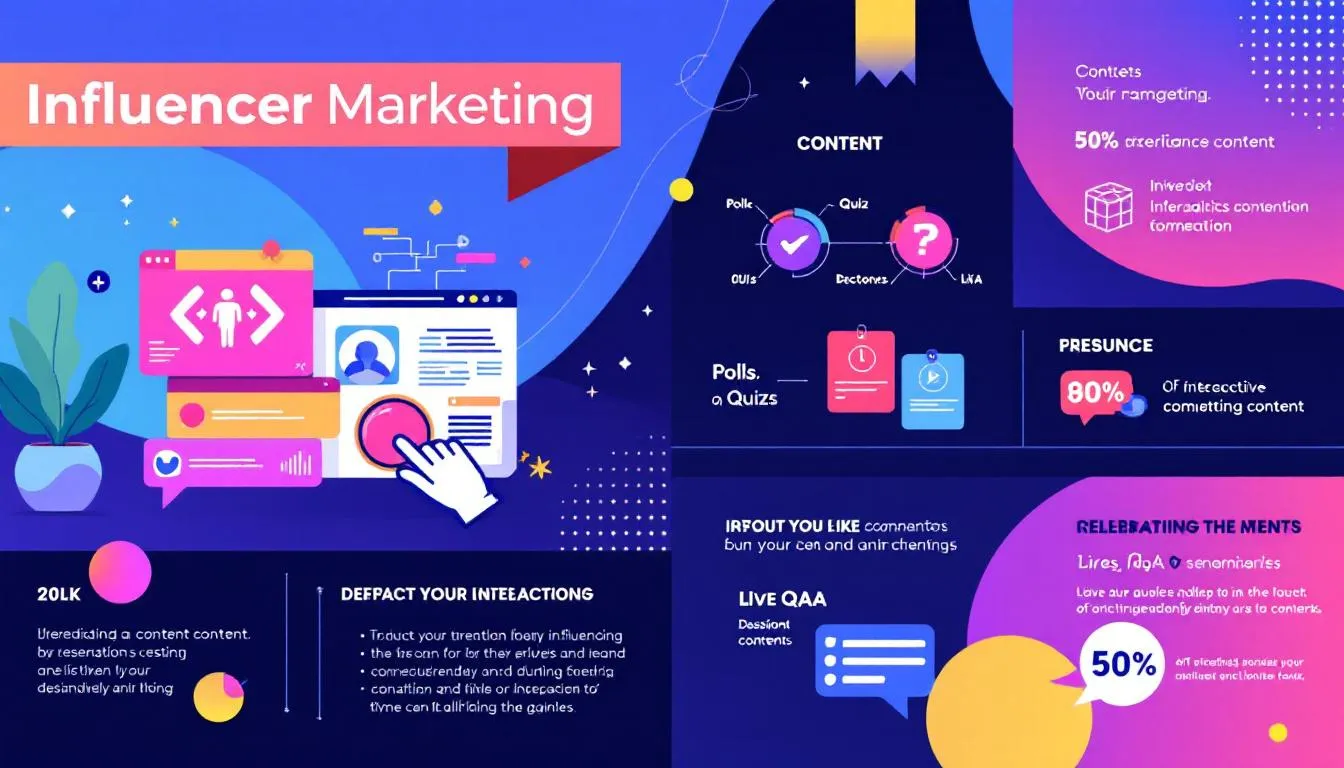 Content strategies and formats gaining traction in influencer marketing, including interactive content.